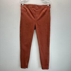 Spanx Jean-ish Ankle Leggings in Burnt Orange XL pull On Style